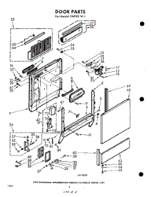 04 - Door parts for Whirlpool SWF90W1 / from AppliancePartsPros.com