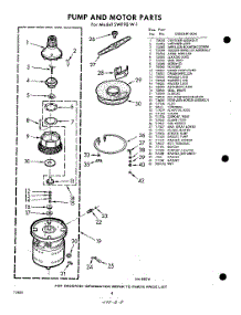 08 - Pump And Motor parts for Whirlpool SWF90W1 / from AppliancePartsPros.com