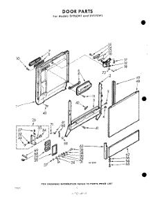 04 - Door parts for Whirlpool SVF70W1 / from AppliancePartsPros.com
