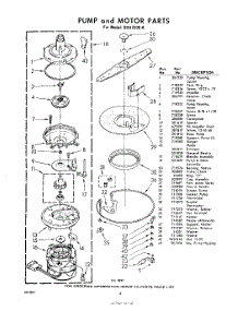 06 - Pump And Motor parts for Whirlpool Dishwasher SHU70000 / from AppliancePartsPros.com