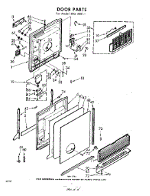 04 - Door parts for Whirlpool SDU50011 / from AppliancePartsPros.com
