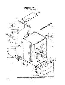 02 - Cabinet parts for Whirlpool Dishwasher SXF300W2 / from AppliancePartsPros.com