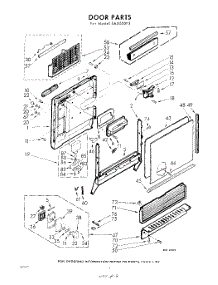 02 - Door parts for Whirlpool SAU500P3 / from AppliancePartsPros.com