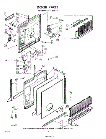 04 - Door parts for Whirlpool SDU50013 / from AppliancePartsPros.com