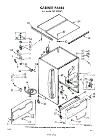 02 - Cabinet parts for Whirlpool Dishwasher SXF300W3 / from AppliancePartsPros.com