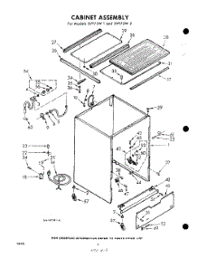 02 - Cabinet parts for Whirlpool SVF75W1 / from AppliancePartsPros.com