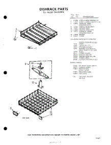 07 - Dish Rack , Lit / Optional parts for Whirlpool SAU500P4 / from AppliancePartsPros.com