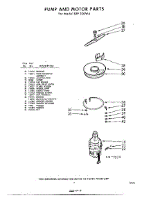 07 - Pump And Motor parts for Whirlpool Dishwasher SXF300W4 / from AppliancePartsPros.com