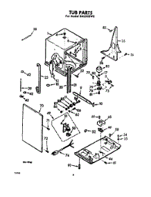 04 - Tub parts for Whirlpool SAU500W0 / from AppliancePartsPros.com