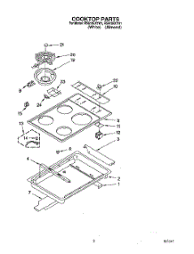02 - Cooktop parts for Whirlpool Range RS6105XYN1 / from AppliancePartsPros.com