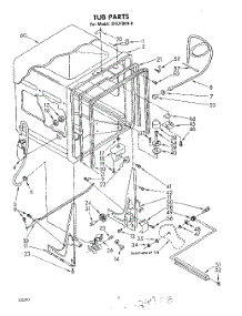 02 - Tub parts for Whirlpool Dishwasher SHU70040 / from AppliancePartsPros.com