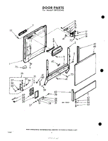 04 - Door parts for Whirlpool Dishwasher SXF325W0 / from AppliancePartsPros.com