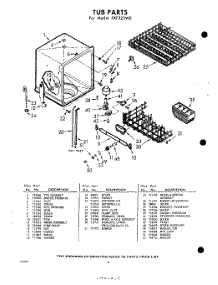 06 - Tub parts for Whirlpool Dishwasher SXF325W0 / from AppliancePartsPros.com