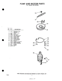 07 - Pump And Motor parts for Whirlpool Dishwasher SXF325W0 / from AppliancePartsPros.com