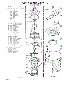 06 - Pump And Motor parts for Whirlpool SAU500W1 / from AppliancePartsPros.com