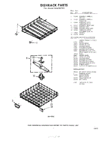07 - Dish Rack , Lit / Optional parts for Whirlpool SAU500W1 / from AppliancePartsPros.com