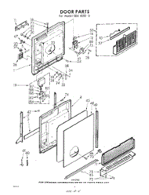04 - Door parts for Whirlpool SDU60000 / from AppliancePartsPros.com
