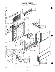 04 - Door parts for Whirlpool SVF80W0 / from AppliancePartsPros.com