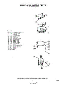 07 - Pump And Motor parts for Whirlpool Dishwasher SXF325W1 / from AppliancePartsPros.com