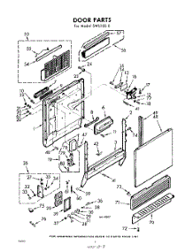 02 - Door parts for Whirlpool SWU100W0 / from AppliancePartsPros.com