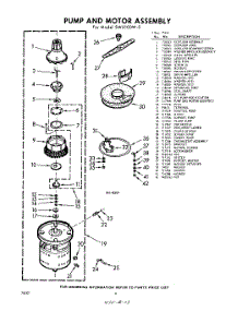 06 - Pump And Motor parts for Whirlpool SWU100W0 / from AppliancePartsPros.com