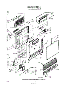 02 - Door parts for Whirlpool SAU500W3 / from AppliancePartsPros.com