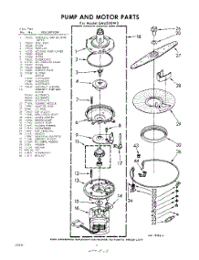 06 - Pump And Motor parts for Whirlpool SAU500W3 / from AppliancePartsPros.com