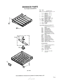07 - Dish Rack , Lit / Optional parts for Whirlpool SAU500W3 / from AppliancePartsPros.com