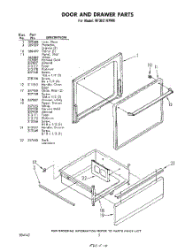 02 - Door An Drawer parts for Whirlpool Range RF3021XPW0 / from AppliancePartsPros.com