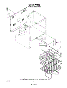 04 - Oven parts for Whirlpool Range RF3021XPW0 / from AppliancePartsPros.com