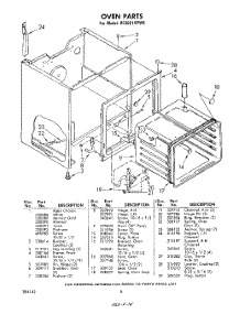 06 - Oven (Continued) parts for Whirlpool Range RF3021XPW0 / from AppliancePartsPros.com