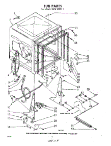 02 - Tub parts for Whirlpool SDU60001 / from AppliancePartsPros.com