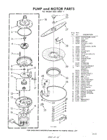 07 - Pump And Motor parts for Whirlpool SDU60001 / from AppliancePartsPros.com
