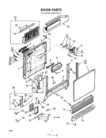 02 - Door parts for Whirlpool SWU100W2 / from AppliancePartsPros.com