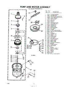 06 - Pump And Motor parts for Whirlpool SWU100W2 / from AppliancePartsPros.com