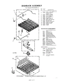 07 - Dish Rack , Lit / Optional parts for Whirlpool SWU100W2 / from AppliancePartsPros.com