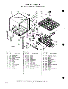 06 - Tub parts for Whirlpool SVF80W1 / from AppliancePartsPros.com