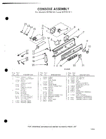 07 - Console parts for Whirlpool SVF80W1 / from AppliancePartsPros.com