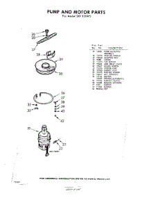 07 - Pump And Motor parts for Whirlpool Dishwasher SXF325W2 / from AppliancePartsPros.com