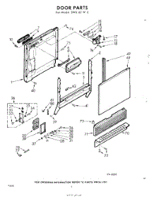 02 - Door parts for Whirlpool SWU60W0 / from AppliancePartsPros.com
