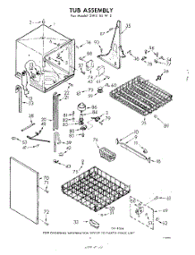 04 - Tub parts for Whirlpool SWU60W0 / from AppliancePartsPros.com