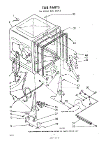 02 - Tub parts for Whirlpool SDU60010 / from AppliancePartsPros.com