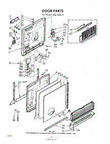 04 - Door parts for Whirlpool SDU60010 / from AppliancePartsPros.com