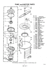 07 - Pump And Motor parts for Whirlpool SDU60010 / from AppliancePartsPros.com
