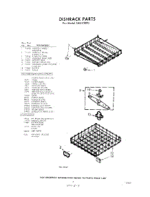 07 - Dish Rack , Lit / Optional parts for Whirlpool SAU530P0 / from AppliancePartsPros.com