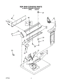 02 - Section parts for Whirlpool Dryer LER5638AN0 / from AppliancePartsPros.com