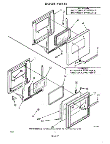 04 - Door parts for Whirlpool RYE7700W9 / from AppliancePartsPros.com