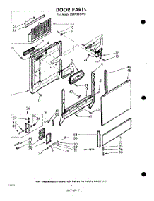 04 - Door parts for Whirlpool Dishwasher SXF330W0 / from AppliancePartsPros.com