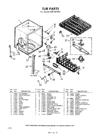 06 - Tub parts for Whirlpool Dishwasher SXF330W0 / from AppliancePartsPros.com
