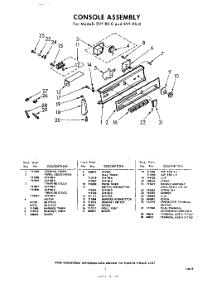 07 - Console parts for Whirlpool SVF90W0 / from AppliancePartsPros.com